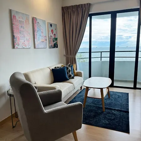 2Br Apartment - Beachfront - Corner Unit - Netflix - Unifi 300Mbps - Mutiara Melaka Pantai Puteri Malacca Exterior photo