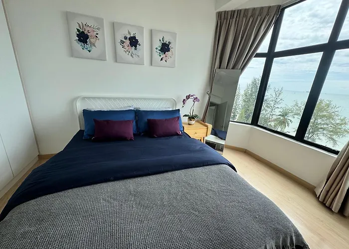 2Br Apartment - Beachfront - Corner Unit - Netflix - Unifi 300Mbps - Mutiara Melaka Pantai Puteri